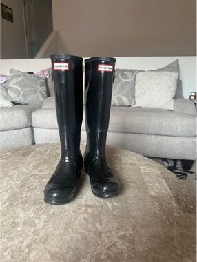 Hunter Original Glossy rain boots size 7